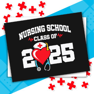 Nursing School Graduate 2025 Nurse Graduation Postcard