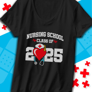 Nursing School Graduate 2025 Nurse Graduation T-Shirt