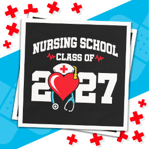 Nursing School Graduate 2027 Nurse Graduation Napkin