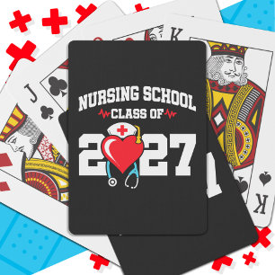 Nursing School Graduate 2027 Nurse Graduation Playing Cards
