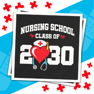 Nursing School Graduate 2030 Nurse Graduation Napkin