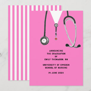 Nursing School Graduation Announcement