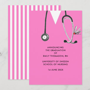Nursing School Graduation Announcement