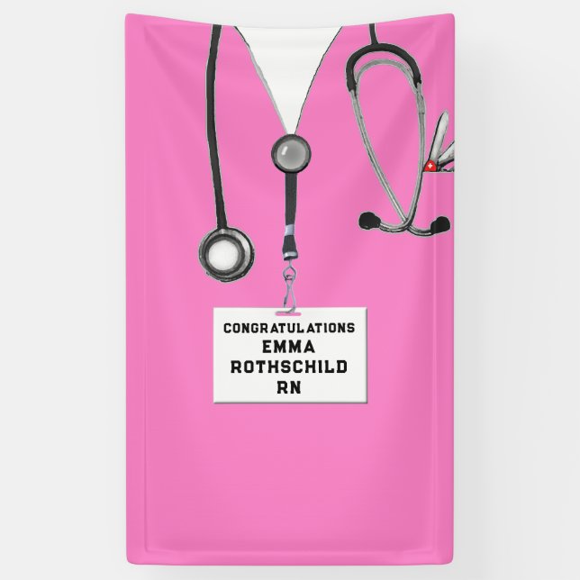 Nursing School Graduation Banner (Vertical)