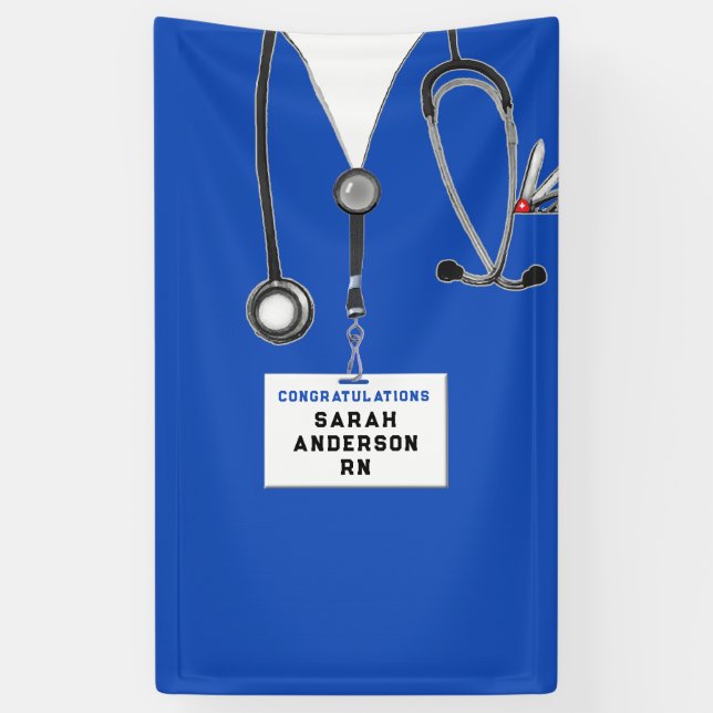 Nursing School Graduation Banner (Vertical)