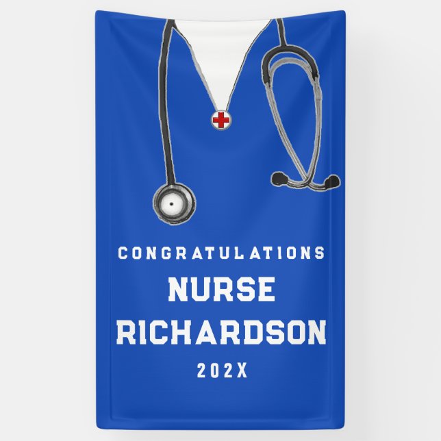 Nursing School Graduation Banner (Vertical)
