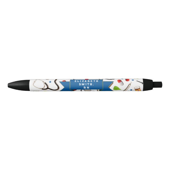 Nursing School Graduation Black Ink Pen (Front)