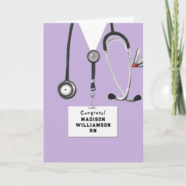 Nursing School Graduation Card (Front)