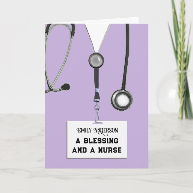 Nursing School Graduation Card (Front)