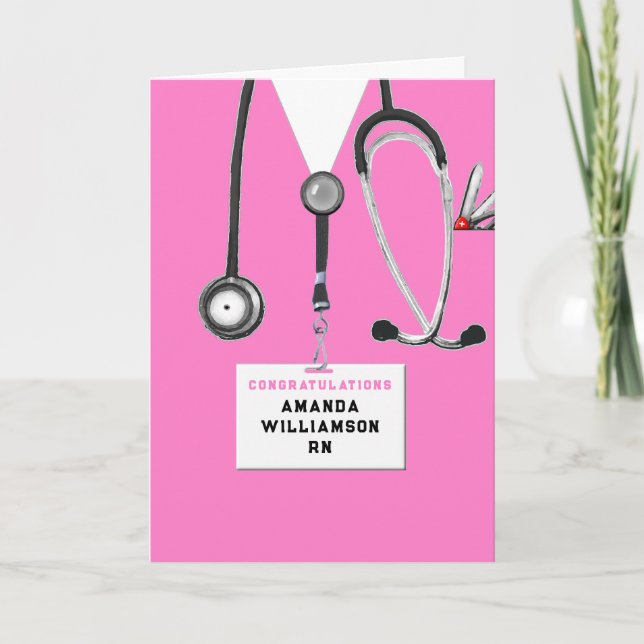 Nursing School Graduation Card (Front)