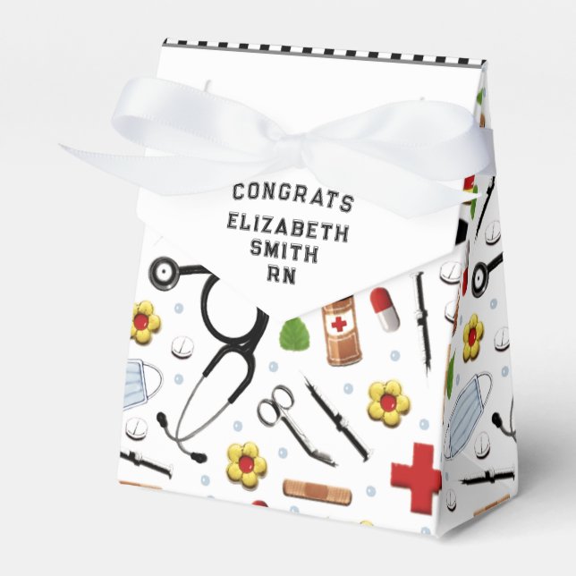 Nursing School Graduation Favour Box (Front Side)