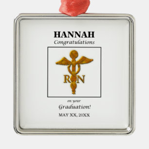 Nursing School Graduation Graduation Antique Gold Metal Tree Decoration