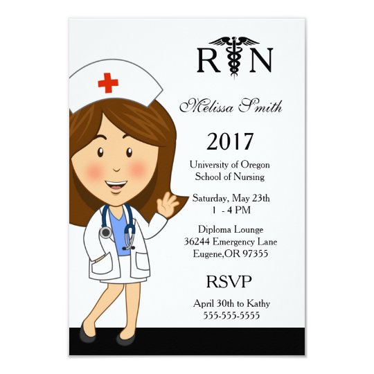 Nursing School Graduation Invitation