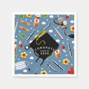 Nursing School Graduation Napkins