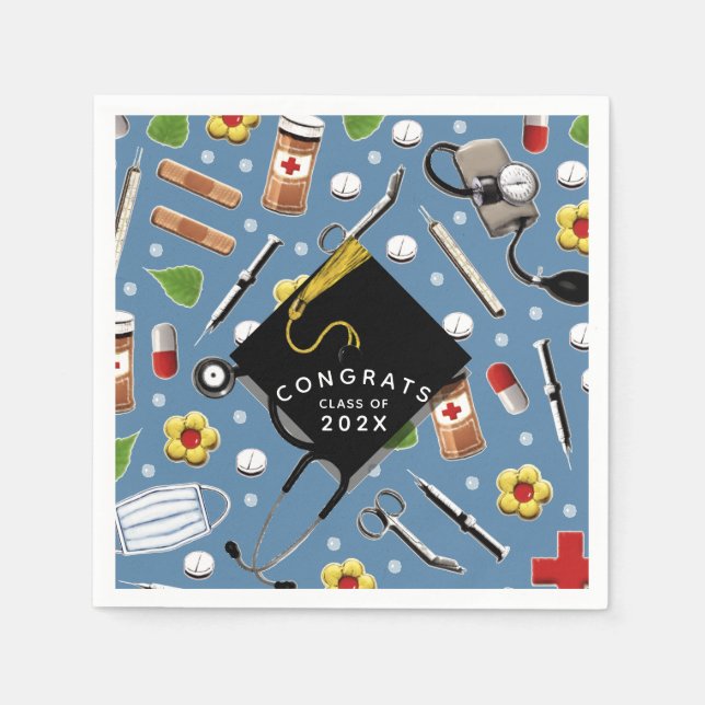 Nursing School Graduation Napkins (Front)