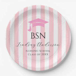 Nursing School Graduation Paper Plate