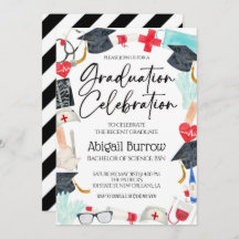 Nursing School Graduation Party Invitation
