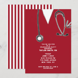 Nursing School Graduation Party Invitation