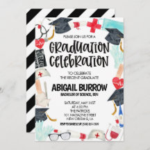 Nursing School Graduation Party Invitation