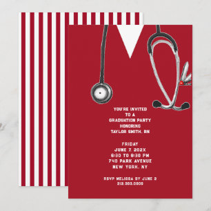 Nursing School Graduation Party Invitation