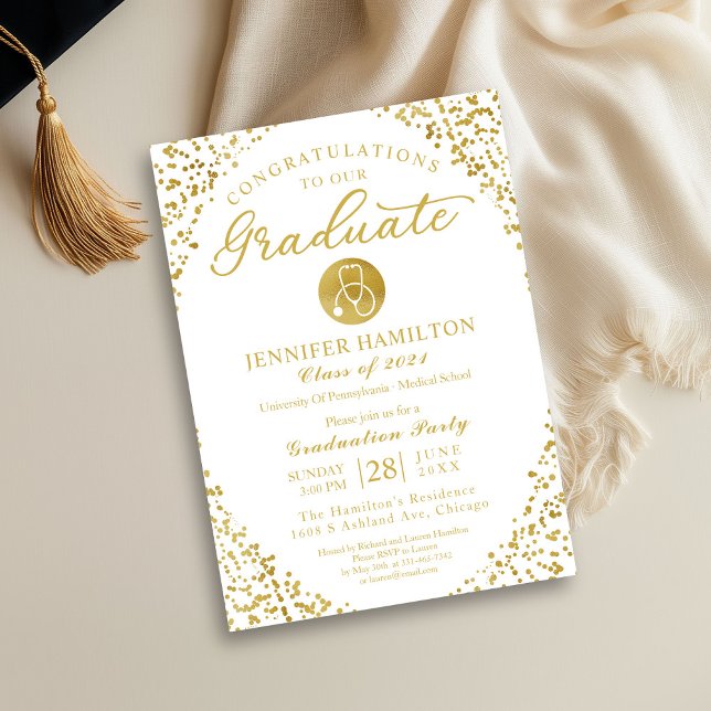 Nursing School Graduation Party Invitation (Creator Uploaded)