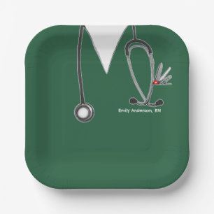 Nursing School Graduation Party Paper Plate
