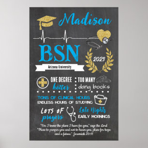 Nursing School Graduation Photo Prop Sign