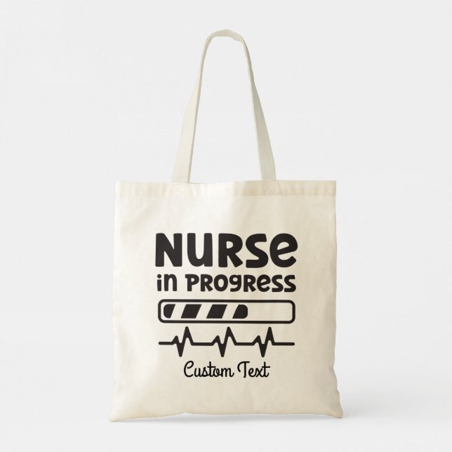 Nursing School In Progress Future Nurse RN Gifts  Tote Bag (Back)