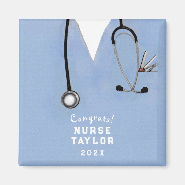 Nursing School Nurse Graduation Gift Magnet (Front)