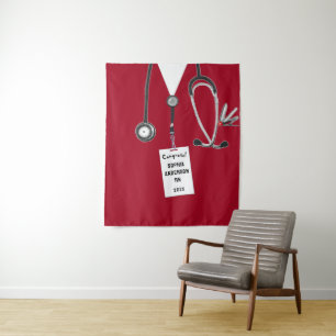 Nursing School Nurse Graduation Party Tapestry