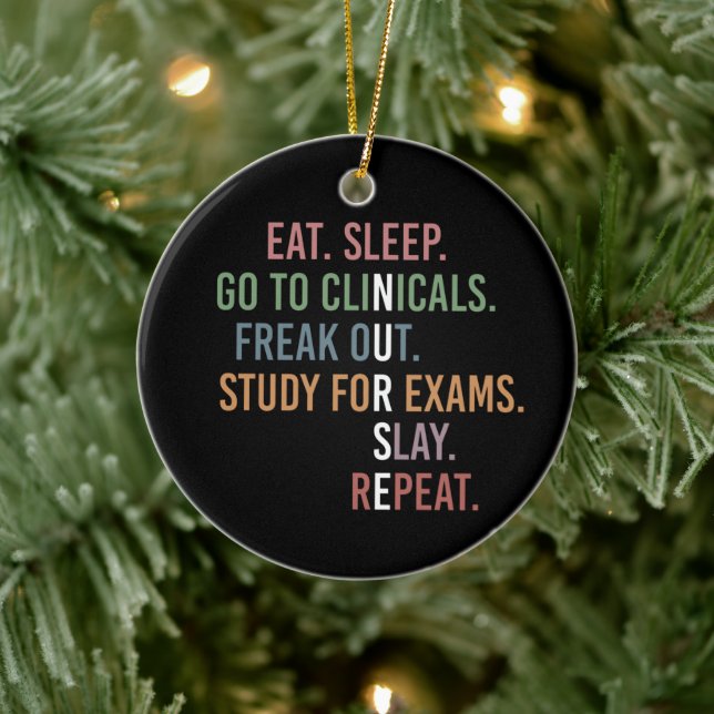 Nursing School student Future Nurse RN Gifts Ceramic Tree Decoration (Tree)