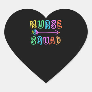 Nursing School Student Team Studying Nurse Degree Heart Sticker