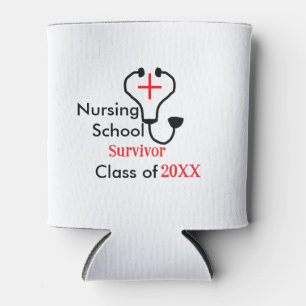 Nursing School survivor class of 20XX medical nurs Can Cooler