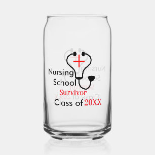 Nursing School survivor class of 20XX medical nurs Can Glass