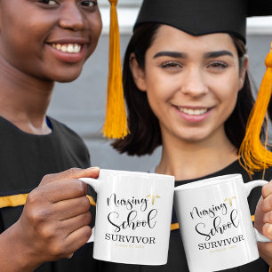 Nursing School Survivor Nurse Graduate Coffee Mug