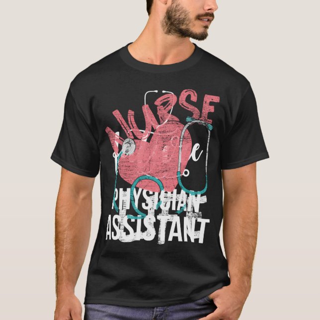 Nursing Stethoscope Hospital Gifts Nurse T-Shirt (Front)