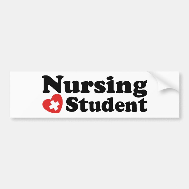 Nursing Student Bumper Sticker (Front)