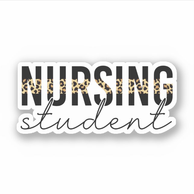 Nursing student Cheetah print Future nurse gifts (Front)