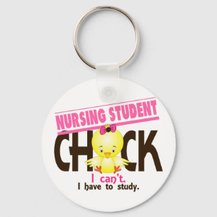 Nursing Student Chick 1 Key Ring
