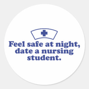 Nursing Student Classic Round Sticker