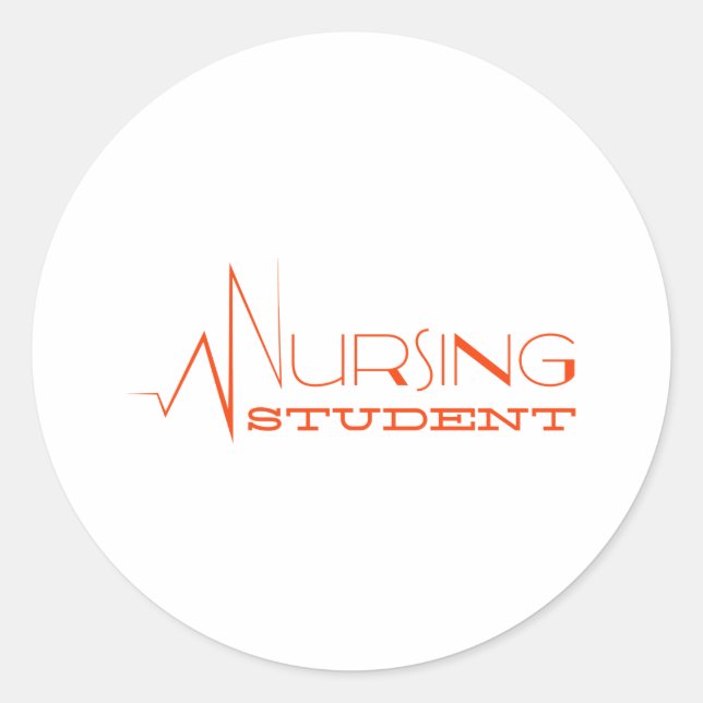 Nursing Student Classic Round Sticker (Front)