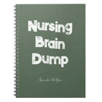 Nursing Student College Study Minimalist Olive