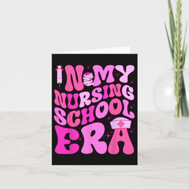 Nursing Student Era For Future Nurse School Essent Card (Front)