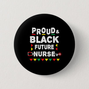 Nursing Student Future Black Nurse African Pride 6 Cm Round Badge