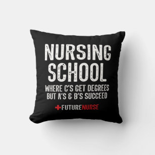 Nursing Student Gift - Funny Nursing School Cushion