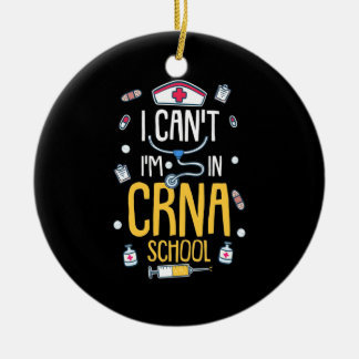Nursing Student Is In CRNA School Ceramic Tree Decoration