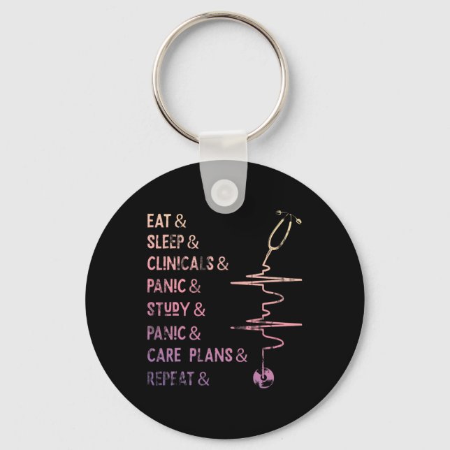 Nursing Student Medical School Nurse  Key Ring (Front)