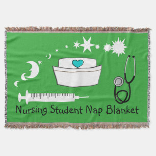 Nursing Student Nap Blanket Green