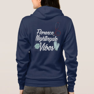 Nursing Student Nightingale Vibes Personalised Hoodie