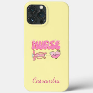 Nursing Student School Future Nurse Name iPhone 13 Pro Max Case